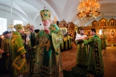 В канун дня памяти преподобных Сергия и Германа Валаамских Святейший Патриарх Кирилл совершил всенощное бдение в Валаамском монастыре