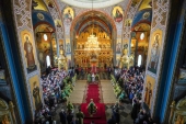 В день памяти преподобных Сергия и Германа Валаамских Предстоятель Русской Церкви совершил Литургию в Валаамском монастыре и возглавил хиротонию архимандрита Авеля (Пивоварова) во епископа Губкинского