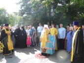 Глава Карельской митрополии освятил восстановленную Петропавловскую часовню в Петрозаводске