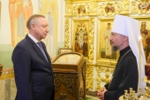 Состоялась встреча Патриаршего экзарха всея Беларуси с губернатором Санкт-Петербурга