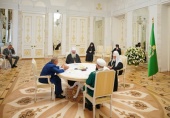 Відбулася зустріч Святішого Патріарха Кирила з главою (раїсом) Республіки Татарстан Р.М. Мінніхановим