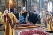 Состоялось принесение ковчега с мощами святителя Тихона, Патриарха Московского, в Воронежскую митрополию
