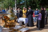 Освящен крест храма при филиале больницы святителя Алексия в Переславле-Залесском