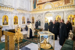 Члены Священного Синода совершили литию по почившим архиереям — архиепископу Сыктывкарскому Питириму и архиепископу Антонию (Москаленко)