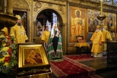Патриаршая проповедь в праздник Крещения Руси после Литургии в Успенском соборе Московского Кремля