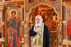 Патриаршее служение в день памяти преподобного Серафима Саровского в Александро-Невском скиту близ Переделкина