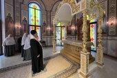 В 225-ю годовщину со дня рождения архиепископа Софонии (Сокольского) глава Казахстанского митрополичьего округа совершил литию на месте упокоения приснопоминаемого иерарха в Иверско-Серафимовском монастыре Алма-Аты