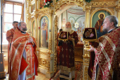 В день памяти благоверных князей Бориса и Глеба председатель Синодального отдела по монастырям и монашеству возглавил престольный праздник в Борисоглебском Аносином ставропигиальном монастыре