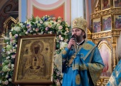 В Казанско-Богородицком монастыре Альметьевской епархии состоялись встреча чтимого списка Албазинской иконы Божией Матери и Божественная литургия
