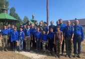 В Коневском монастыре состоялось открытие слета православных следопытов