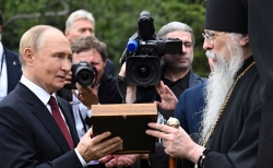 Президент Росії В.В. Путін зустрівся з архієпископом Сіткинським та Аляскинським Алексієм