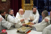 В праздник Преображения Господня Предстоятель Русской Церкви совершил Литургию в Храме Христа Спасителя и возглавил хиротонию архимандрита Кирилла (Умрилова) во епископа Отрадненского