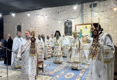 В праздник Преображения Господня духовенство Русской духовной миссии сослужило Блаженнейшему Патриарху Иерусалимскому Феофилу на горе Фавор