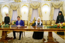 Підписання Угоди про співробітництво між Руською Православною Церквою та Міністерством спорту Російської Федерації
