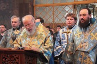 В праздник Похвалы Пресвятой Богородицы митрополит Владимир совершил Божественную литургию в Киево-Печерской лавре