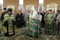 Святейший Патриарх совершил молебен в Клинической больнице &#8470;1 города Москвы